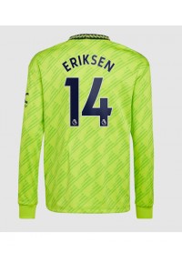 Fotbalové Dres Manchester United Christian Eriksen #14 Třetí Oblečení 2022-23 Dlouhý Rukáv